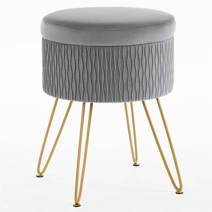 Foerster Storage Vanity Stool