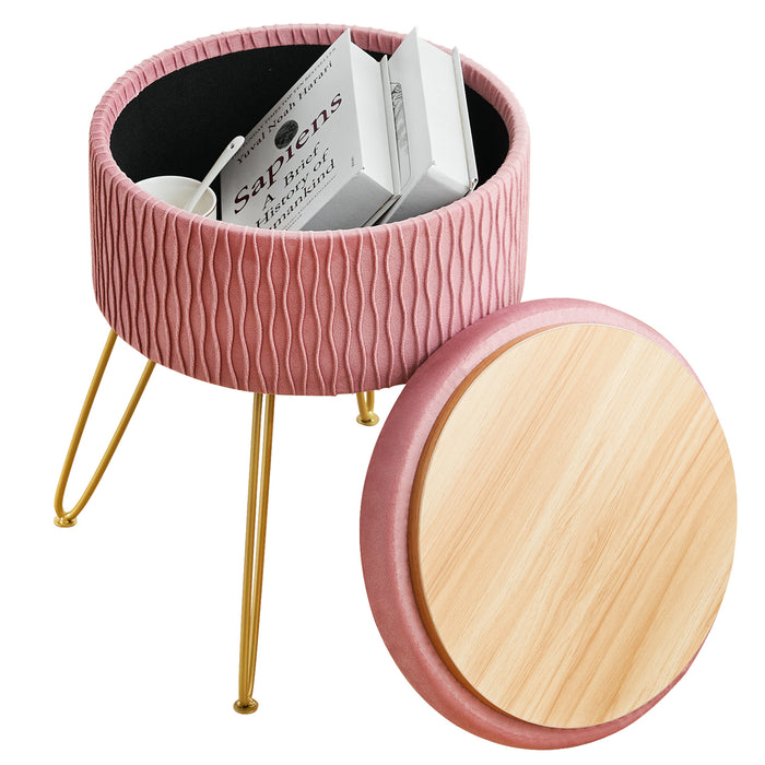 Foerster Storage Vanity Stool