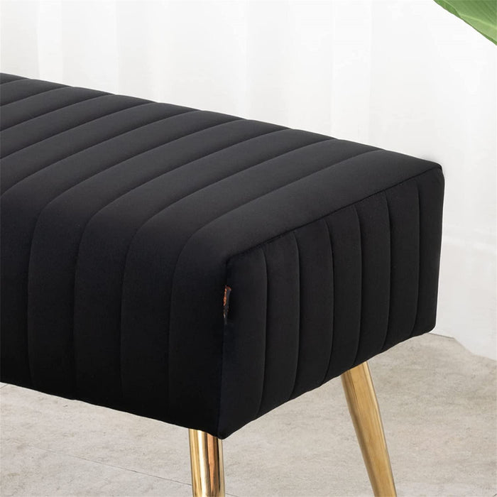 Bretton Velvet Upholstered Bench