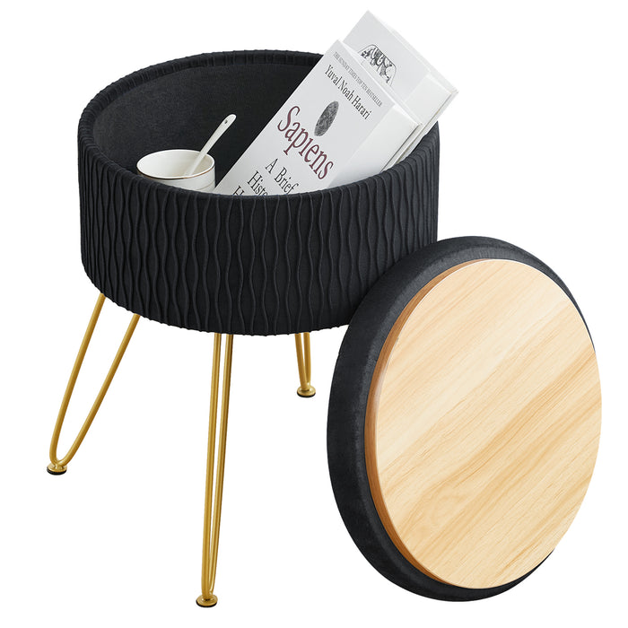 Foerster Storage Vanity Stool