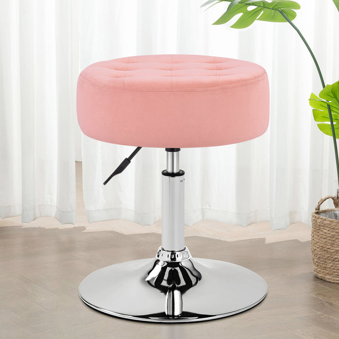 Barlena 16.5"W Velvet Vanity Stool