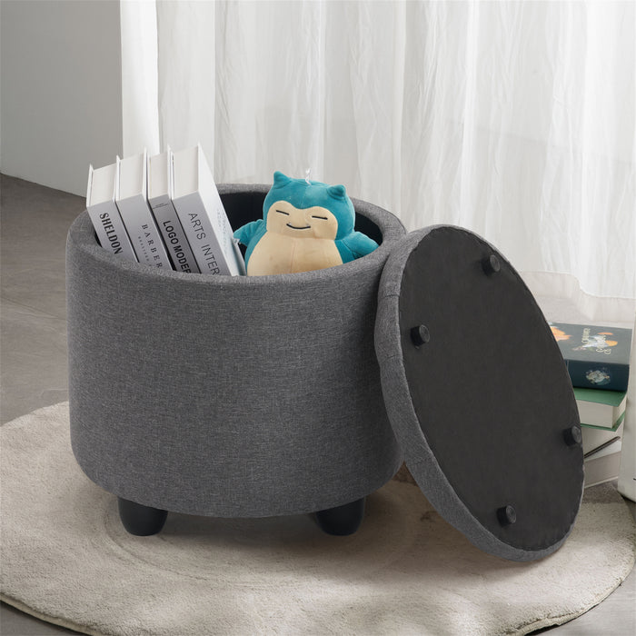 Furnimart Faux Sherpa Storage Ottoman — Furnimart Inc