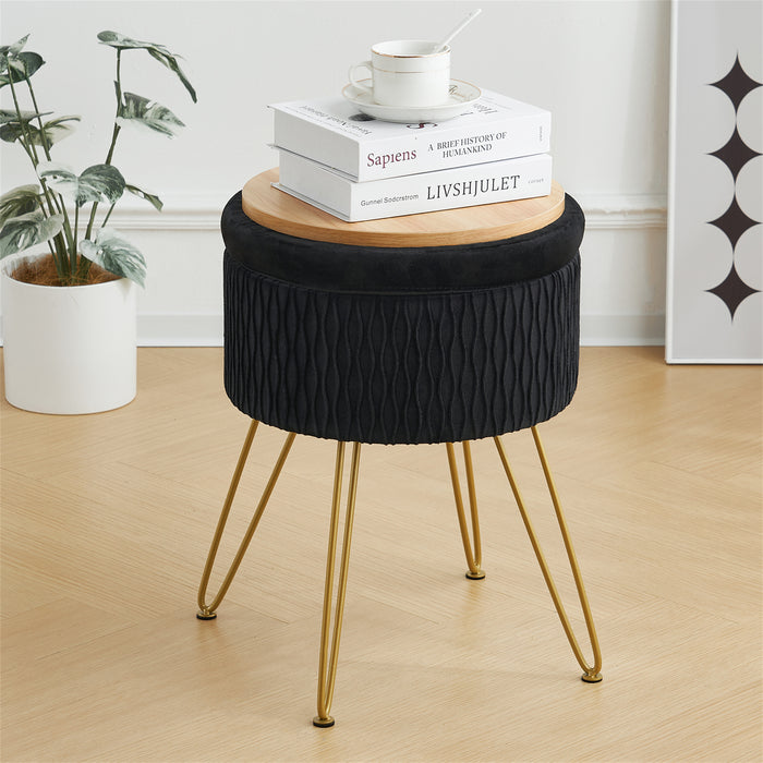 Foerster Storage Vanity Stool