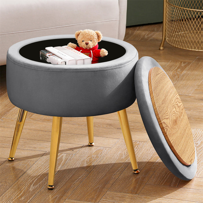 Marny Round Storage Stool