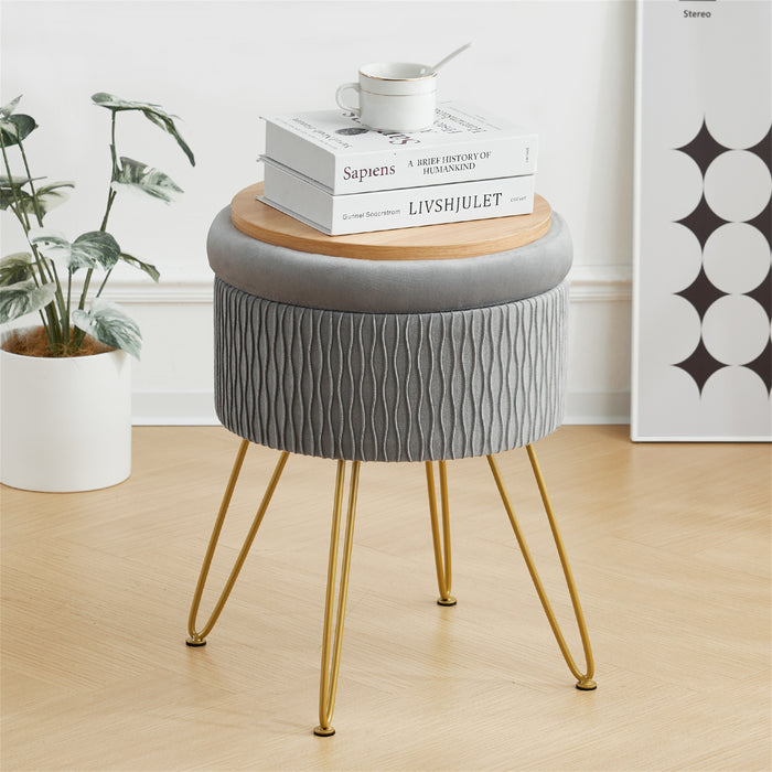 Foerster Storage Vanity Stool