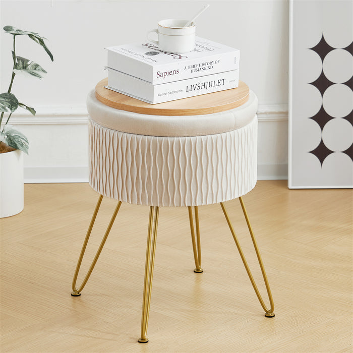 Foerster Storage Vanity Stool