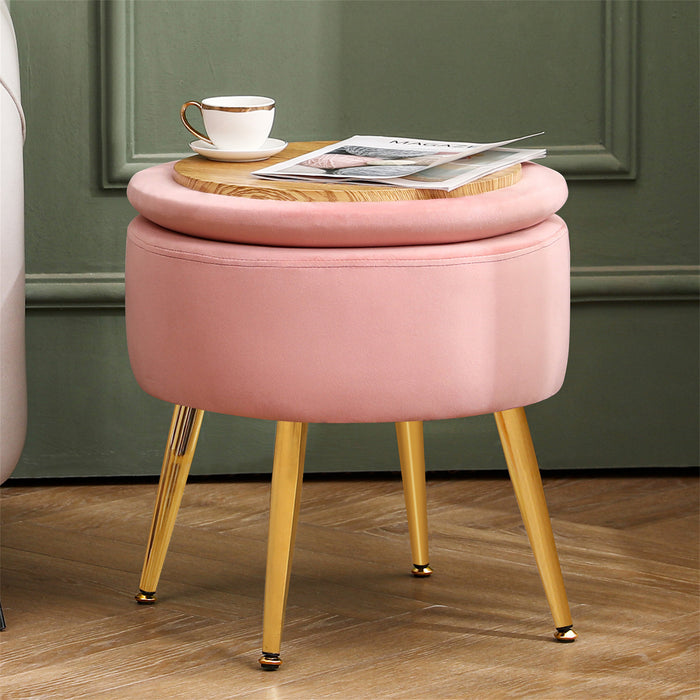 Marny Round Storage Stool