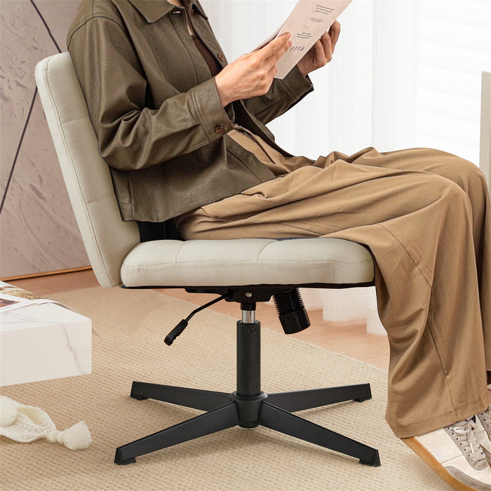 Yumaira Linen Fabric Ergonomic Task Chair