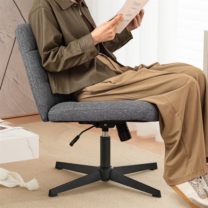 Yumaira Linen Fabric Ergonomic Task Chair