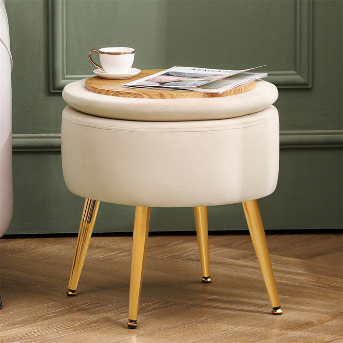 Marny Round Storage Stool