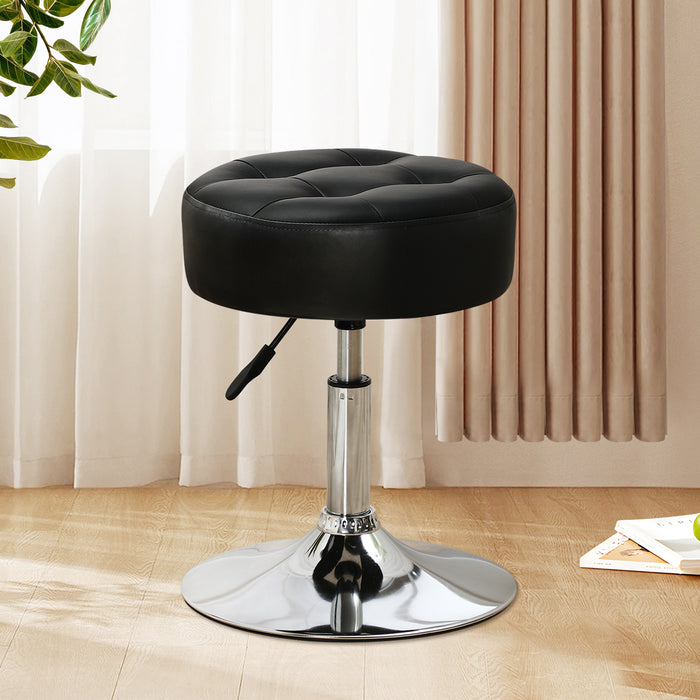 Leather on sale vanity stool