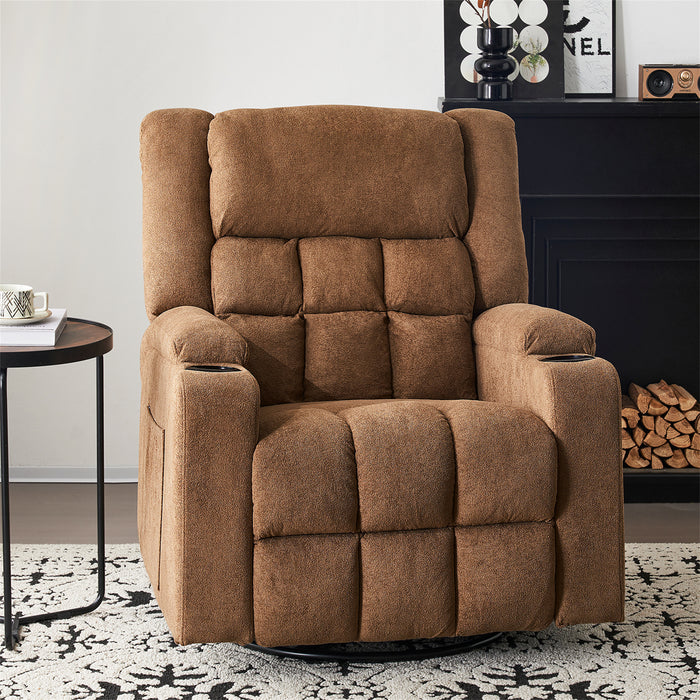 Furnimart 360° Swivel Rocker Recliner Chair