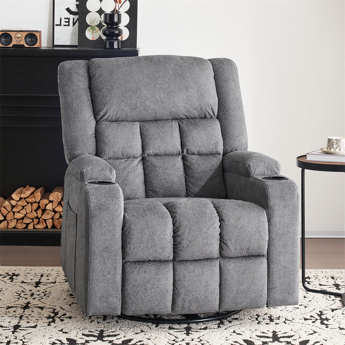 Furnimart 360° Swivel Rocker Recliner Chair