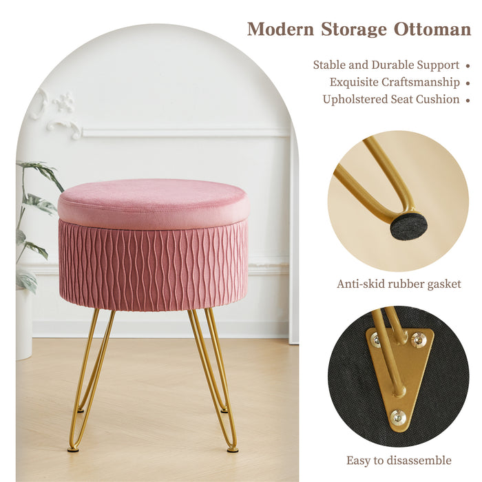 Foerster Storage Vanity Stool