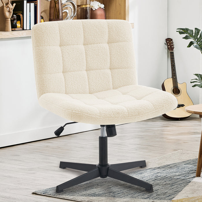 Yumaira Ergonomic Task Chair in Faux Teddy Sherpa