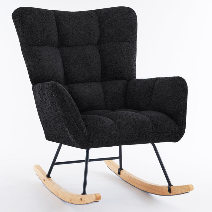 Anna Edsol Sherpa Upholstered Rocking Chair