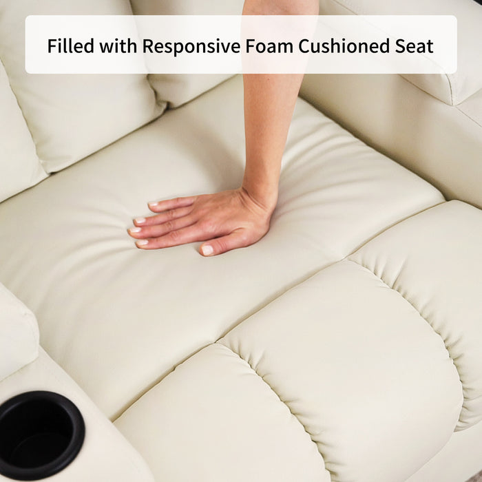 Cozy Overstuffed Upholstered Recliner