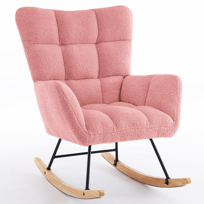 Anna Edsol Sherpa Upholstered Rocking Chair