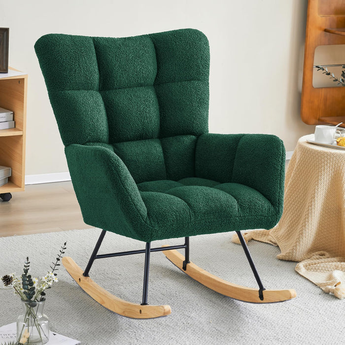 Anna Edsol Sherpa Upholstered Rocking Chair