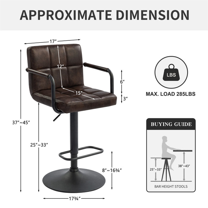 Crosdy Leather Bar Stools