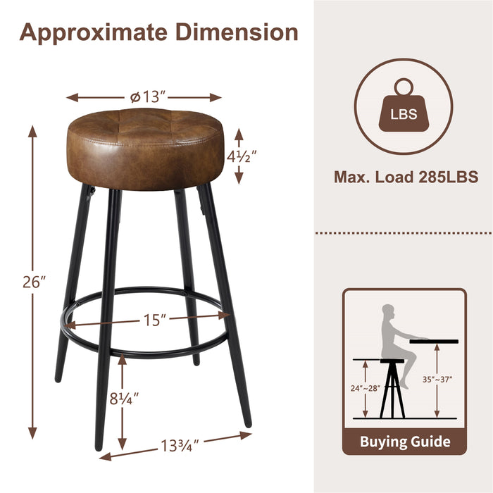 26-inch Minimalist Seattle Bar Stools